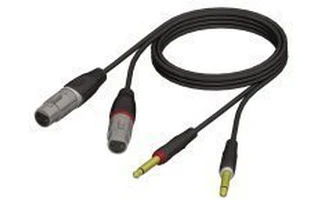 Adam Hall - Cable 2xXLR hembra a 2xJack mono macho 6,3mm 1,5m