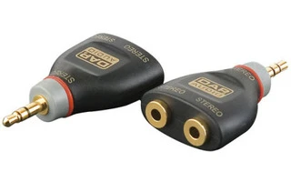 Adaptador Mini jack macho a 2 x Mini jack hembra