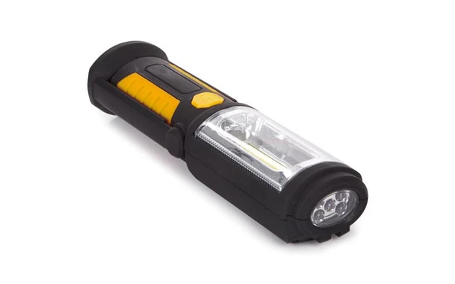 Lámpara LED portátil con soporte de montaje regulable y 2 imanes