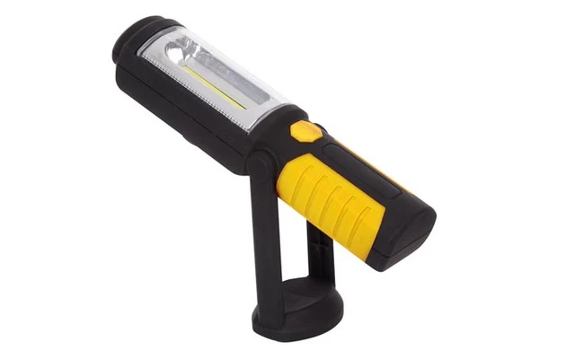 Lámpara LED portátil con soporte de montaje regulable y 2 imanes