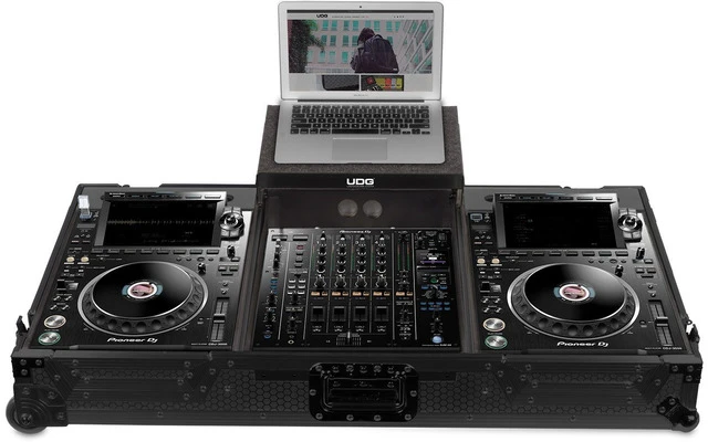 UDG Ultimate Flight Case Set Pioneer CDJ-3000/DJM-A9 Black Plus