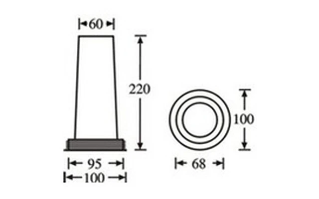 Adam Hall 5822 - Bass Reflex Tuning Port 68 x 220 mm