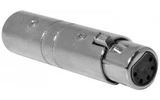Adaptador XLR Macho 3 pins a XLR hembra 5 pins