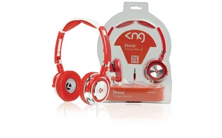 Auriculares Droid - human after all en color rojo