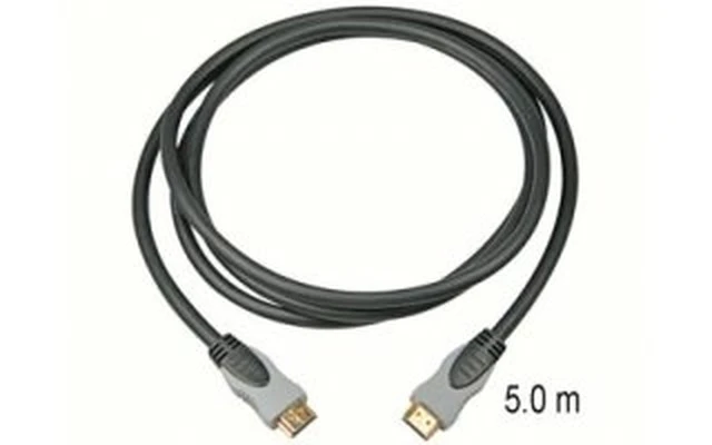 HDMI Macho 19P a HDMI Macho 19P - 5 Metros - Dorado