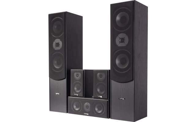 LTC Audio E1004BL - Altavoces Home Cinema 5.0 Negro