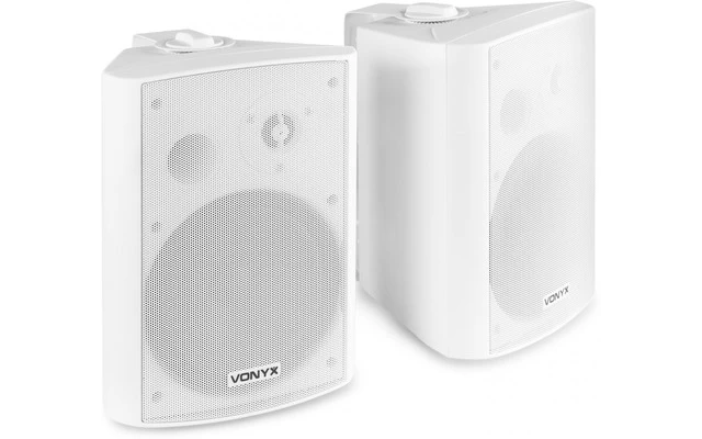 Vonyx Juego de altavoces 2 vias 120W - blanco