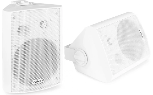 Vonyx Juego de altavoces 2 vias 120W - blanco