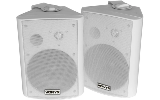 Vonyx Juego de altavoces 2 vias 120W - blanco