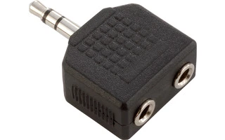 Adaptador en Y de 2 Minijacks hembra estéreo a Minijacks macho estéreo