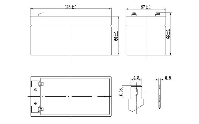 BATERÍA DE PLOMO-ÁCIDO 12V-3.3Ah
