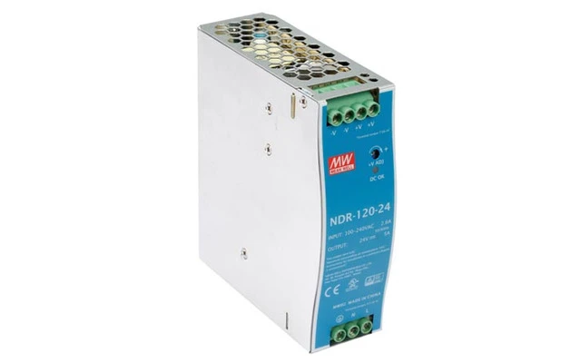 FUENTE DE ALIMENTACIÓN - 1 SALIDA - 120 W - MONTAJE EN CARRIL DIN - 24 V 5 A - PARA EL USO INDUS