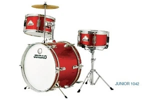 Jinbao 1042 Red - Batería acústica infantil en acabado color rojo
