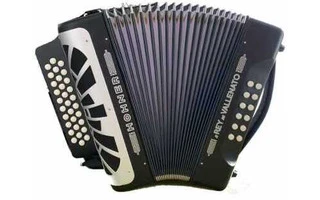 Hohner El Rey Del Vallenato Gcf Negro Silver Grill