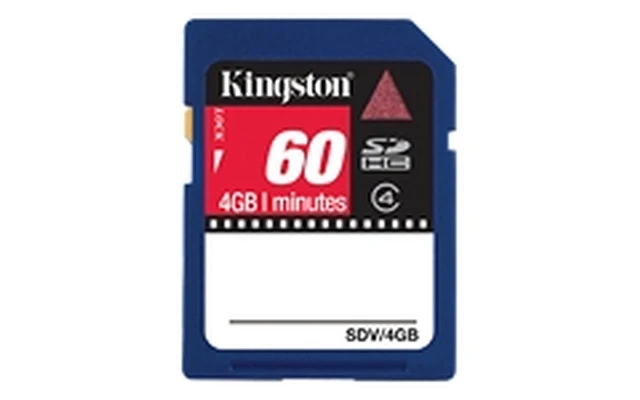 Kingston Video - Tarjeta de memoria flash - 4 GB - Class 4 - SDH