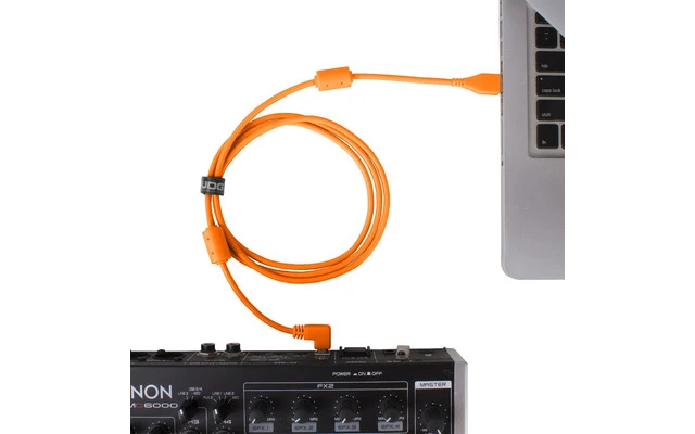 UDG Ultimate Cable USB 2.0 A-B - Naranja - Acodado 2 metros