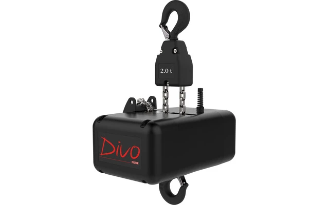 Divo Four 2000 D8+ Polipasto eléctrico 2 m/min, 20 m cadena galvanizada