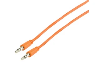 Cable naranja de audio estéreo 3.5mm de 1.00 m