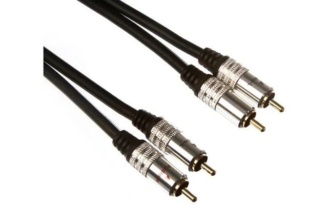2 x conector RCA audio macho a 2 x RCA audio macho - estándar - 10.0 metros - contactos dorados
