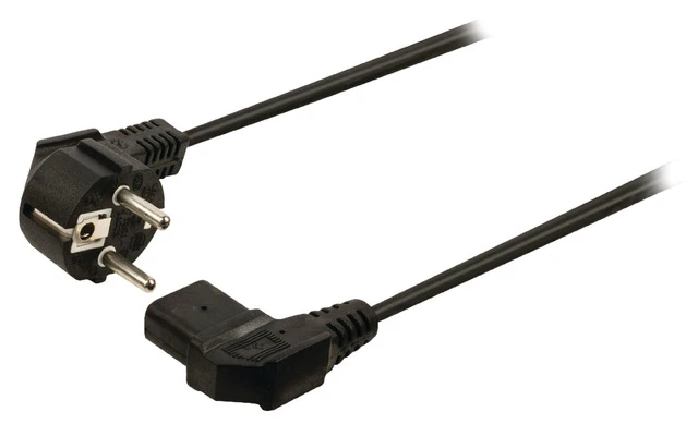 Cable de alimentación Schuko en ángulo de 2.00