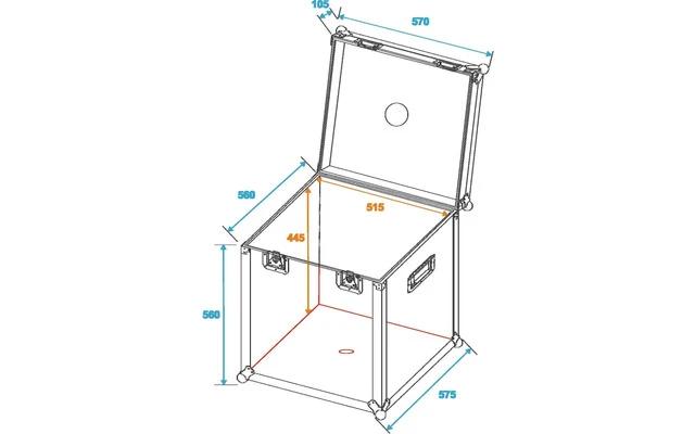 Roadinger Flightcase Bola de espejos 50cm