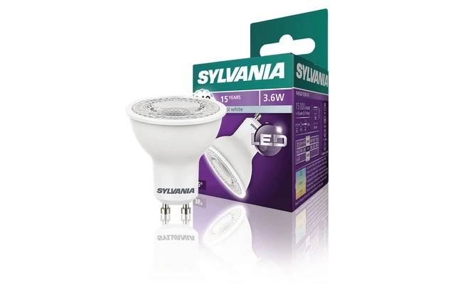 Bombilla LED GU10 MR16 3.6 W 240 lm 4000 K - Sylvania 0027428