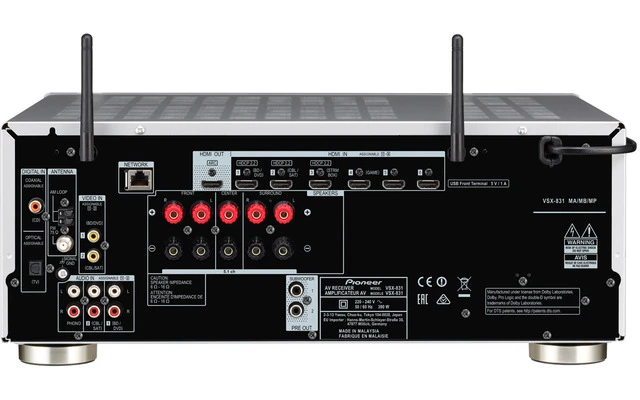 Pioneer VSX 831S Plata
