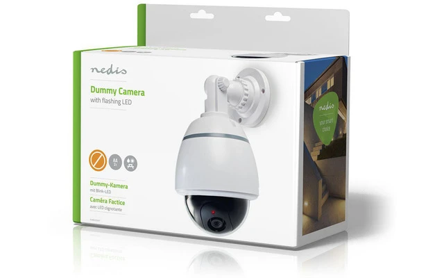 Cámara de Seguridad Simulada - Domo - IP44 - Blanco - Nedis DUMCD50WT
