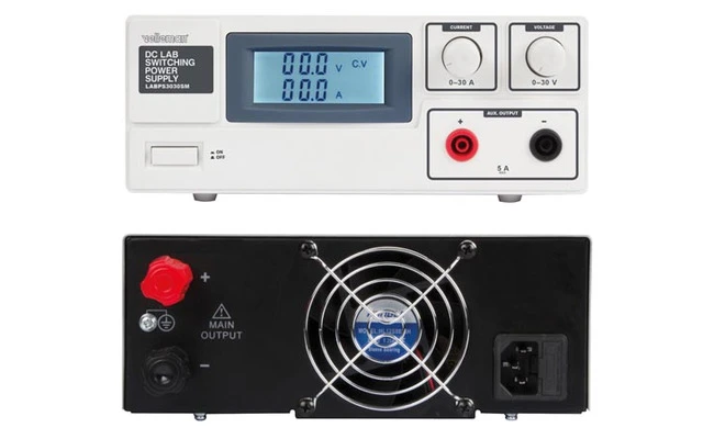 Fuente de alimentación conmutada DC para laboratorio 0-30 vDC / 0-30 A Máx con pantalla LCD