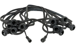 Showgear Festoon Light E27 - Espaciado de 100 cm - Negro - 50 metros