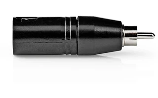 Adaptador XLR - XLR de 3 Pines Macho - RCA Macho - 1 Pieza - Metal