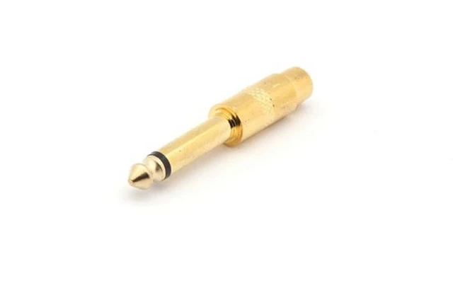 Adaptador Jack 6,35 macho mono / RCA Hembra