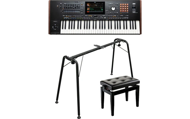 Korg Pa5X-61 + Korg ST-SV1-BK + Banqueta teclado