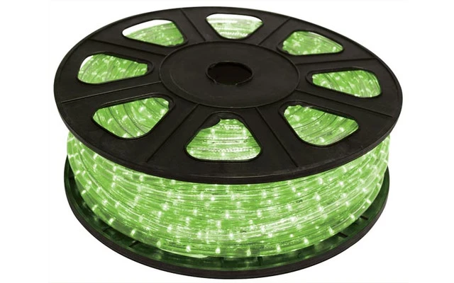 Manguera luminosa con LEDs - color Verde - 45m - RLL145G