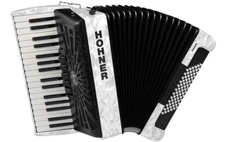 Hohner Bravo III 72 Blanco A16612 Silentkey