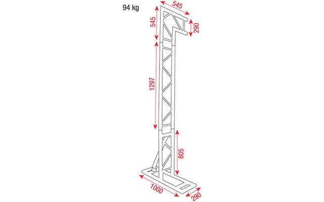 Showtec Mobile DJ Truss Stand