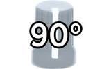 DJ Techtools Chroma Caps Super Knob 90º Gris Claro