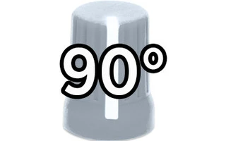 DJ Techtools Chroma Caps Super Knob 90º Gris Claro