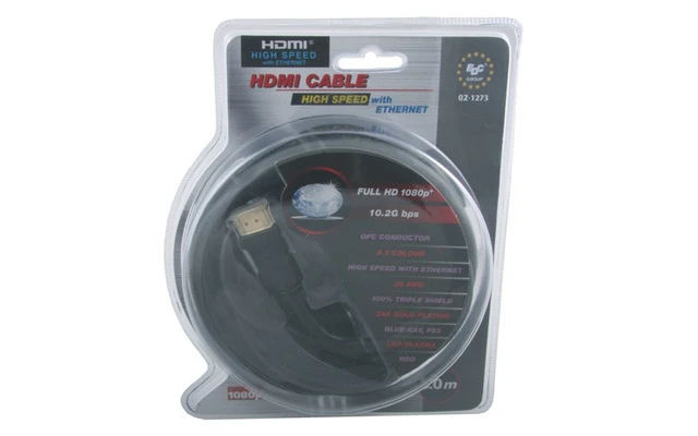 Conexion HDMI/M A HDMI/M Oro - Ethernet 10.2 GBPS