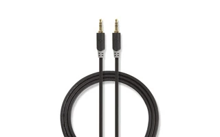 Cable de Audio Estéreo - Macho de 3,5 mm - Macho de 3,5 mm - 0,5 m - Antracita - Nedis CABW22000