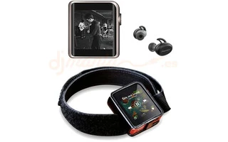 Shanling M0 con funda deportiva + Pioneer SE-E8TW Lima Bluetooth - Reproductor MP3 para deporte