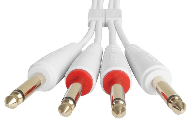 UDG Ultimate Audio Cable Set 6,3 Jack - 6,3 Jack White Straight