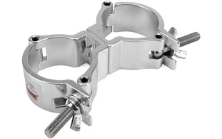 RIGGATEC 400200040 Abrazadera giratoria ligera plateada hasta 100 kg (48-51 mm)