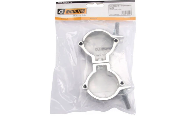 Imagenes de RIGGATEC 400200040 Abrazadera giratoria ligera plateada hasta 100 kg (48-51 mm)