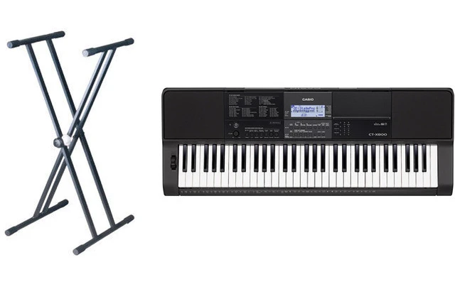 Casio CT-X800 con soporte en X para teclados