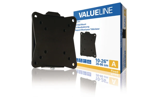 Soporte de pared fijo para TV de 10 - 26"/25 - 66 cm y de hasta 30 kg