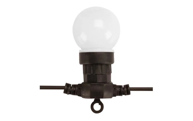 Cadena de luz festiva - 9.5 metros - 10 bombillas LED - color blanco cálido