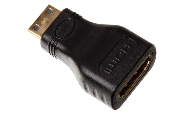 Conector mini HDMI macho a conector HDMI hembra / estándar