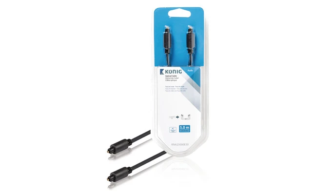 Cable óptico Toslink macho - macho de 5,00 m