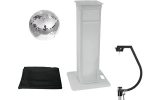 EUROLITE Set Bola de espejos 30cm con Stage Stand variable + Funda negra